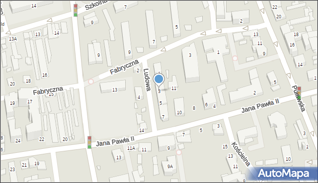 Piaseczno, Ludowa, 3, mapa Piaseczno