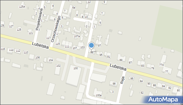 Piaski, Lubelska, 99, mapa Piaski