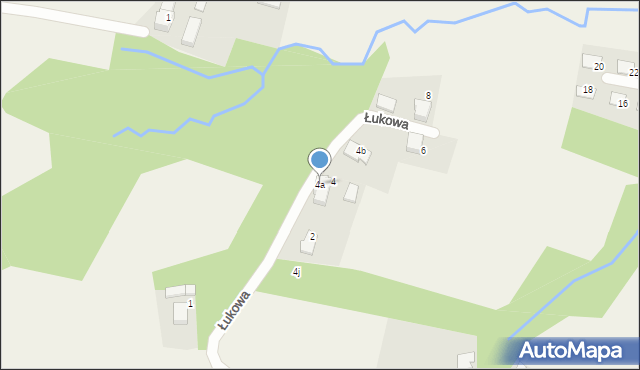 Pisarzowice, Łukowa, 4a, mapa Pisarzowice