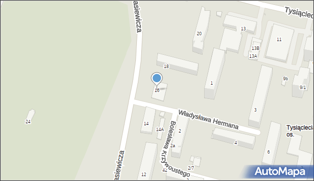 Płock, Łukasiewicza Ignacego, 16, mapa Płock