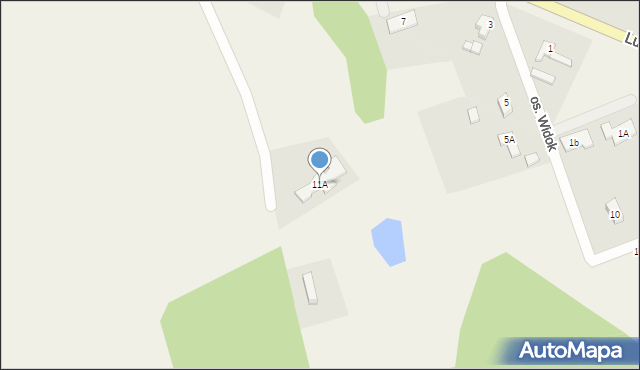 Płoty, Lubuska, 11A, mapa Płoty