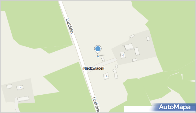 Pobłocie, Luzińska, 6, mapa Pobłocie