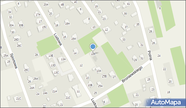 Pomiechówek, Ludowa, 12b, mapa Pomiechówek