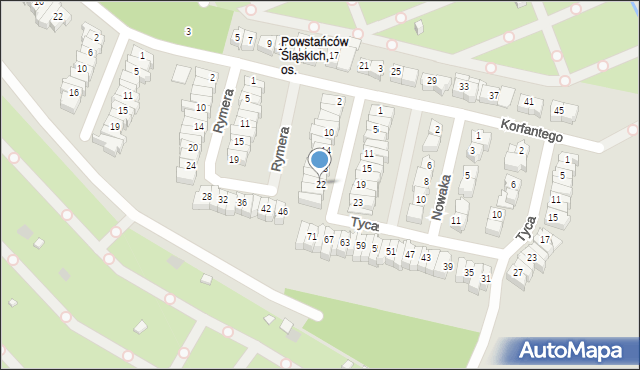 Poznań, Ludygi-Laskowskiego Jana, 22, mapa Poznania