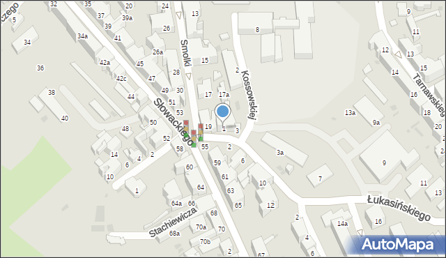 Przemyśl, Łukasińskiego Waleriana, mjr., 1, mapa Przemyśla