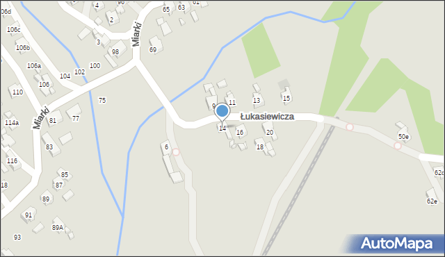 Pszów, Łukasiewicza Ignacego, 14, mapa Pszów