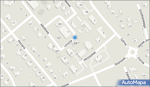 Puławy, Lubelska, 92E, mapa Puław