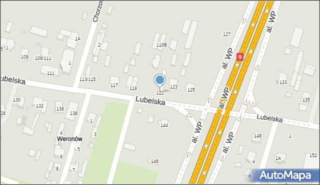 Radom, Lubelska, 121, mapa Radomia