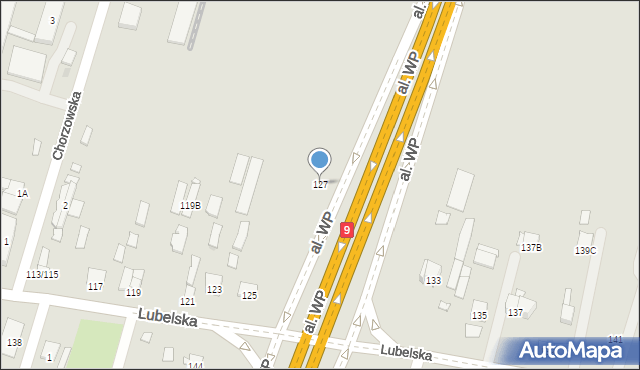 Radom, Lubelska, 127, mapa Radomia