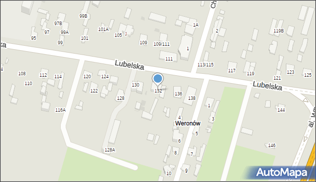 Radom, Lubelska, 132, mapa Radomia