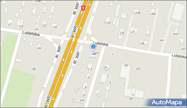 Radom, Lubelska, 148, mapa Radomia