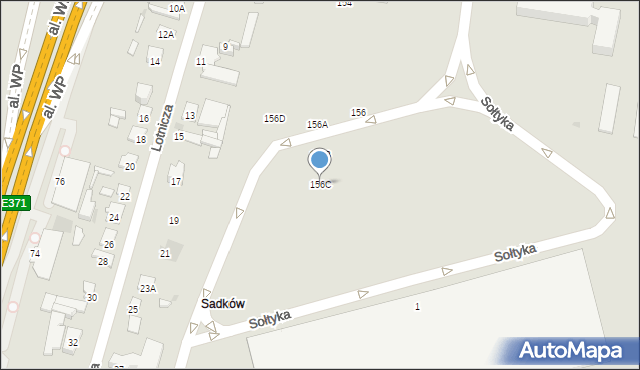 Radom, Lubelska, 156C, mapa Radomia