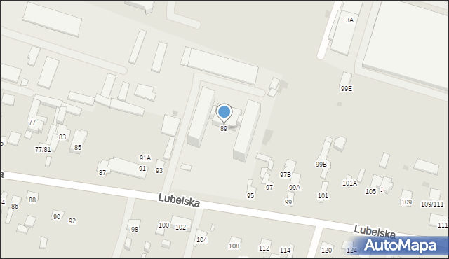 Radom, Lubelska, 89, mapa Radomia
