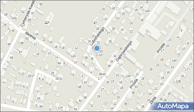 Radom, Lubońskiego Konstantego, 35, mapa Radomia