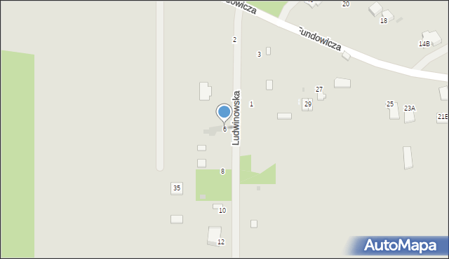 Radom, Ludwinowska, 6, mapa Radomia