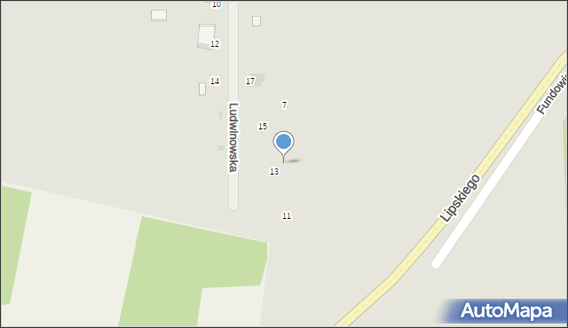 Radom, Ludwinowska, 9, mapa Radomia