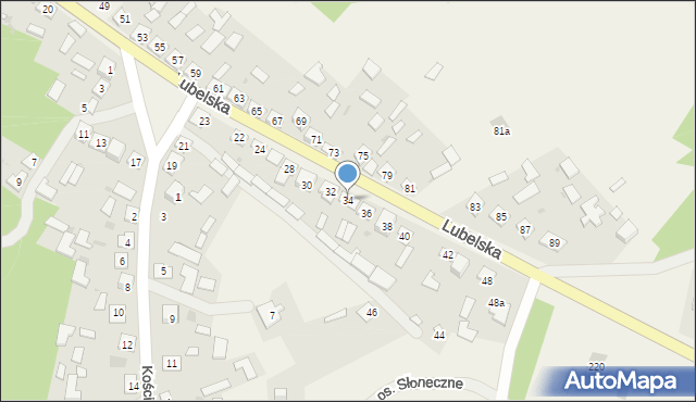 Radomyśl nad Sanem, Lubelska, 34, mapa Radomyśl nad Sanem