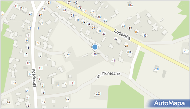 Radomyśl nad Sanem, Lubelska, 46, mapa Radomyśl nad Sanem