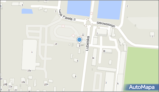 Radzyń Podlaski, Lubelska, 4, mapa Radzyń Podlaski