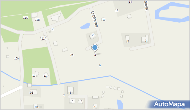 Rąty, Łubinowa, 4, mapa Rąty