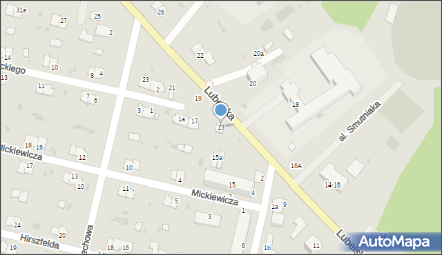 Rejowiec Fabryczny, Lubelska, 13, mapa Rejowiec Fabryczny