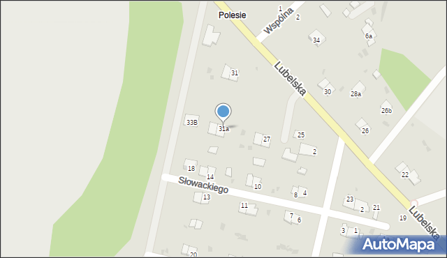 Rejowiec Fabryczny, Lubelska, 31a, mapa Rejowiec Fabryczny
