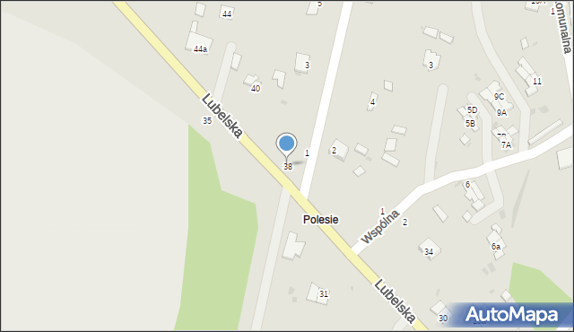 Rejowiec Fabryczny, Lubelska, 38, mapa Rejowiec Fabryczny