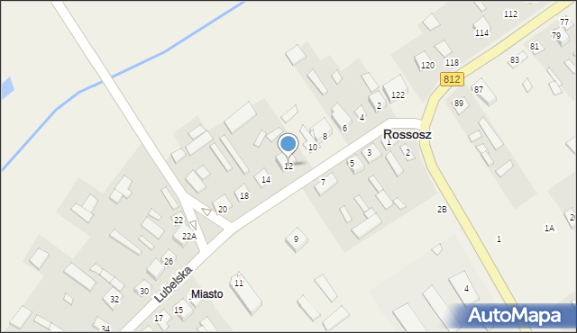 Rossosz, Lubelska, 12, mapa Rossosz