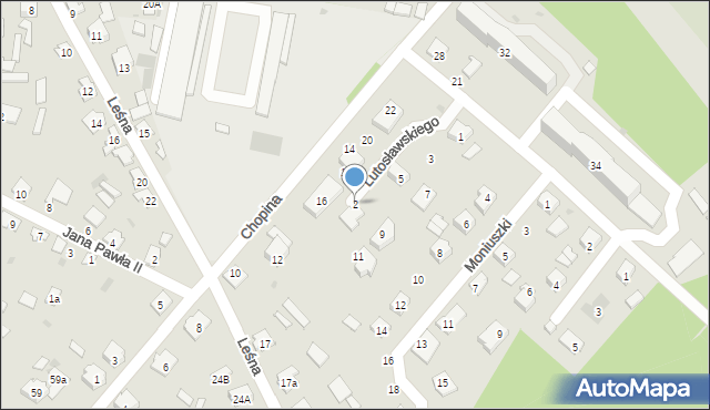 Rudnik nad Sanem, Lutosławskiego Witolda, 2, mapa Rudnik nad Sanem