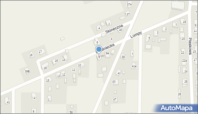 Rusinowice, Lubliniecka, 9, mapa Rusinowice