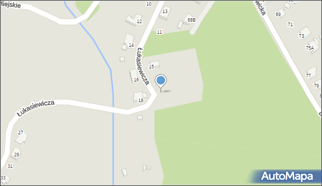 Rybnik, Łukasiewicza Ignacego, 17, mapa Rybnika