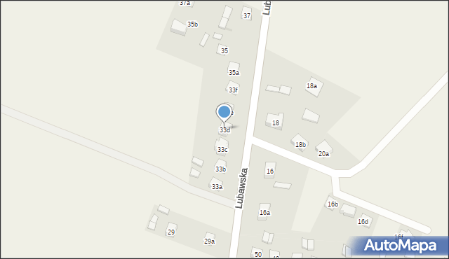 Rybno, Lubawska, 33d, mapa Rybno