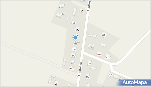 Rybno, Lubawska, 33e, mapa Rybno