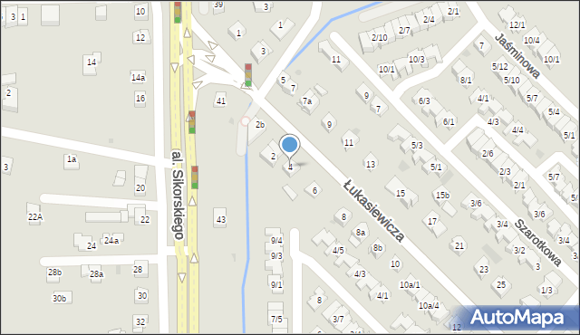 Rzeszów, Łukasiewicza Ignacego, 4, mapa Rzeszów