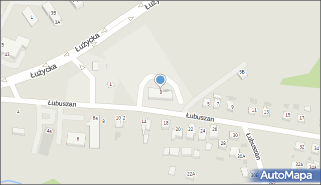 Sianów, Łubuszan, 3, mapa Sianów