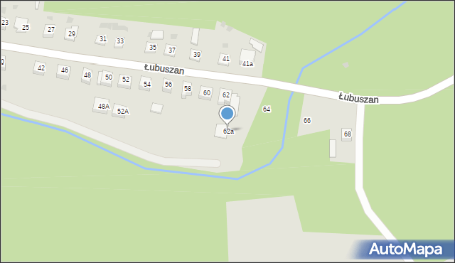 Sianów, Łubuszan, 62a, mapa Sianów