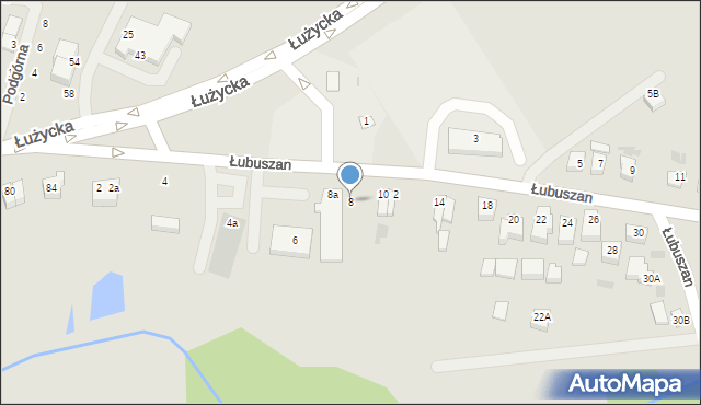 Sianów, Łubuszan, 8, mapa Sianów