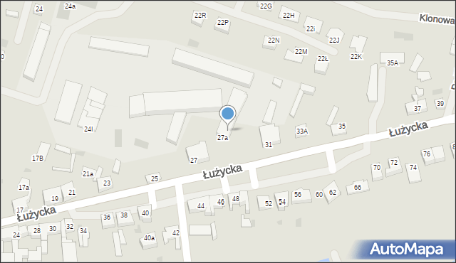 Sianów, Łużycka, 29A, mapa Sianów