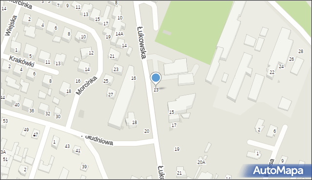 Siedlce, Łukowska, 13, mapa Siedlce