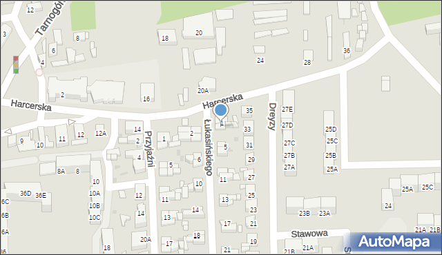 Siemianowice Śląskie, Łukasińskiego Waleriana, mjr., 3, mapa Siemianowice Śląskie