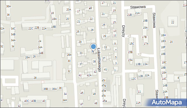 Siemianowice Śląskie, Łukasińskiego Waleriana, mjr., 34, mapa Siemianowice Śląskie