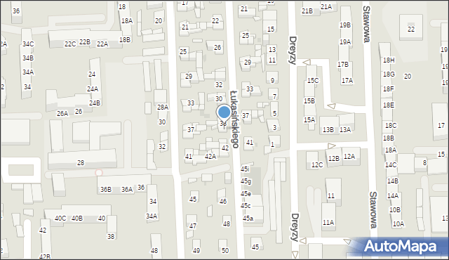 Siemianowice Śląskie, Łukasińskiego Waleriana, mjr., 40, mapa Siemianowice Śląskie