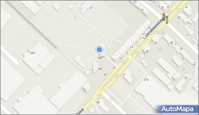 Słupsk, Lutosławskiego Witolda, 14a, mapa Słupska