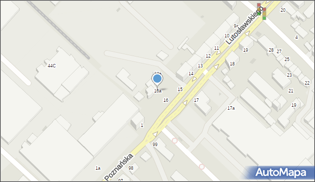 Słupsk, Lutosławskiego Witolda, 16a, mapa Słupska
