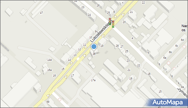 Słupsk, Lutosławskiego Witolda, 18, mapa Słupska