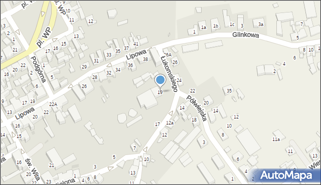 Śmigiel, Łukomskiego Zbigniewa, hm., 19, mapa Śmigiel