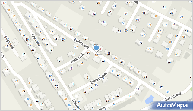 Smolec, Łubinowa, 28, mapa Smolec