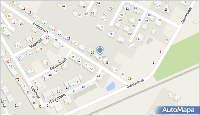 Smolec, Łubinowa, 31, mapa Smolec