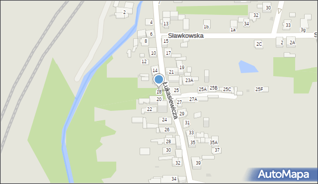 Sosnowiec, Łukasiewicza Ignacego, 18, mapa Sosnowca