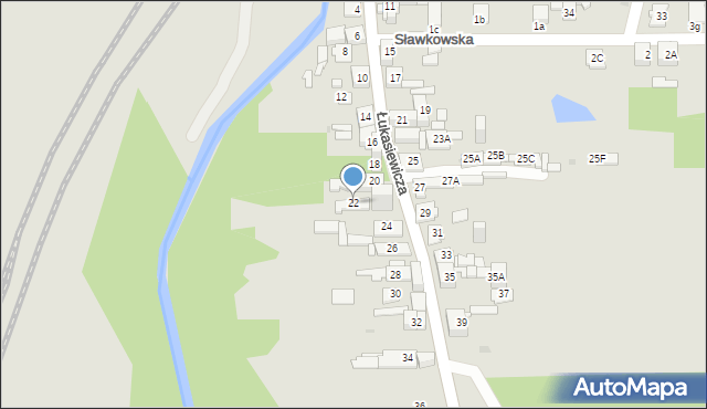 Sosnowiec, Łukasiewicza Ignacego, 22, mapa Sosnowca